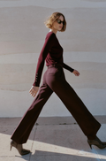 Lumière High-Waist Tailored Pants – Slim Fit Chic