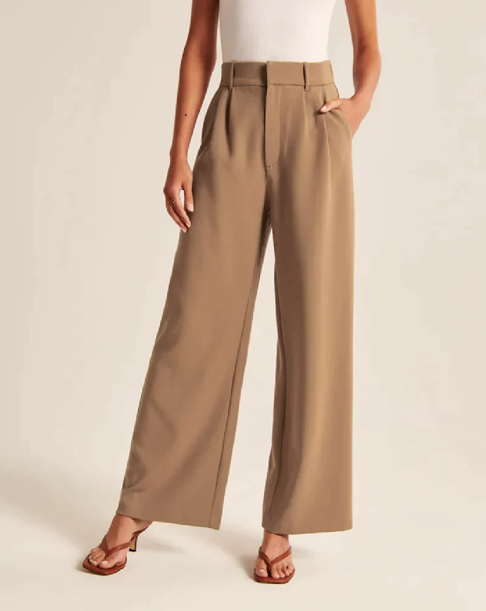 Mocha Muse Wide-Leg Pants